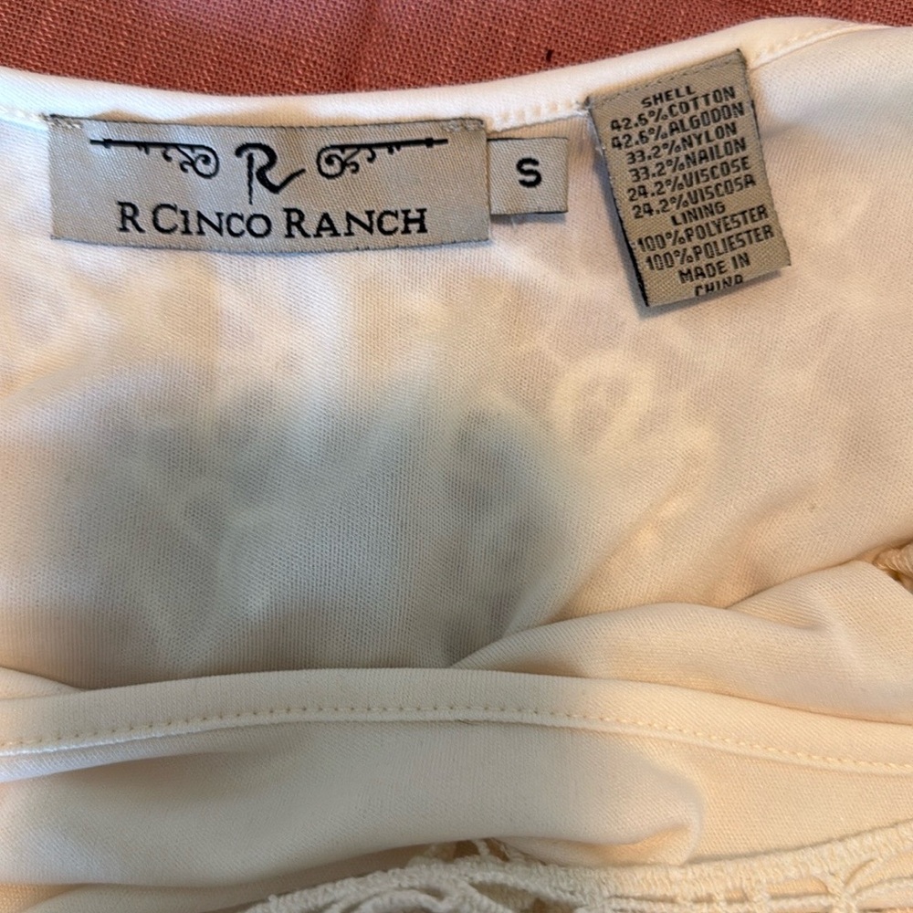 Cream Maxi Dress with Delicate Lace - Picture 2 of 4